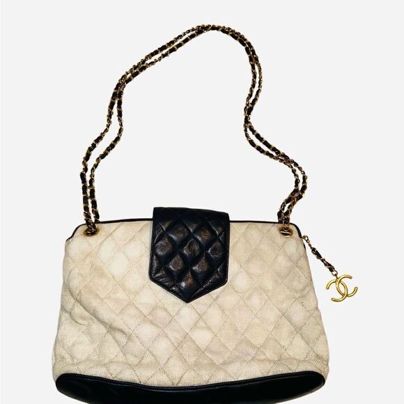 Chanel canvas and leather bag - Picture 8 of 16